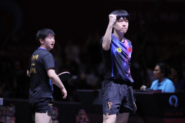 孙英莎/王楚琴以3比1击败日本队，晋级世界乒乓球锦标赛混双半决赛