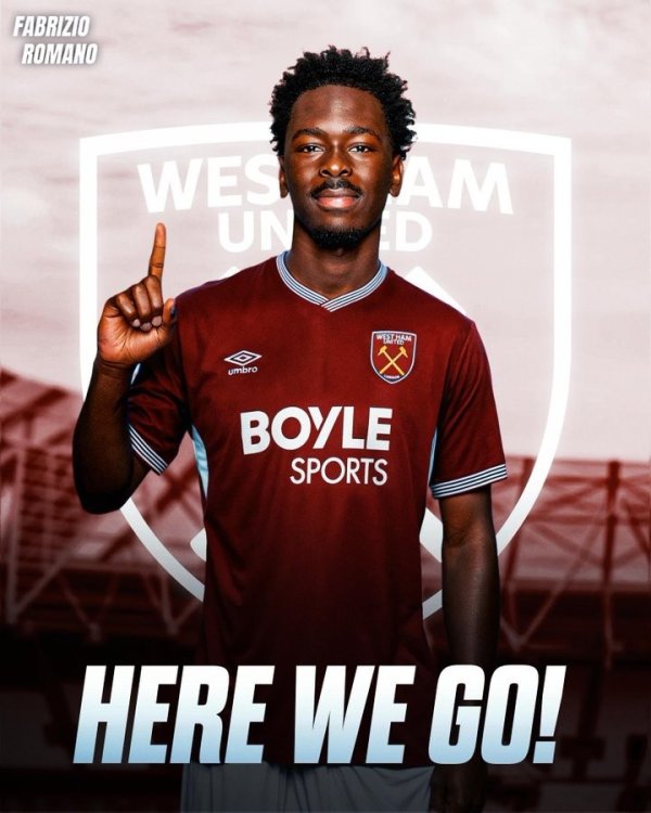 Here We Go！罗马诺：西汉姆1700万欧+300万欧签摩纳哥中场球员马加萨