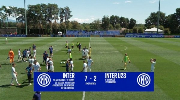 博尼、劳塔罗、恩里克破门!国米赛前热身 赛7-2击败国米U23 博尼、劳塔罗、恩里克破门!国米赛前热身 赛7-2击败国米U23