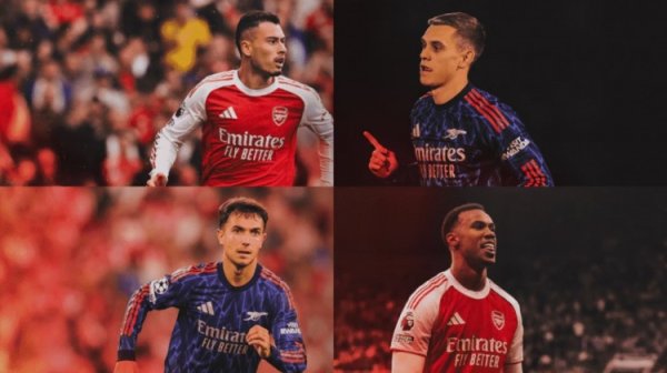 阿森纳9月最佳候选：加布里埃尔、马丁内利、特罗萨德、苏维门迪