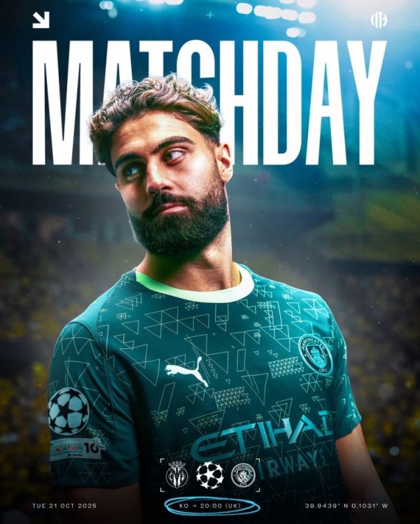 曼城发布欧冠客战比利亚雷亚尔海报:格瓦迪奥尔单人出镜 曼城发布欧冠客战比利亚雷亚尔海报:格瓦迪奥尔单人出镜