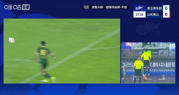 没有十二码球！泽卡投诉卢卡斯手球运动  ，裁判    亲自回看VAR认定浙江没违例